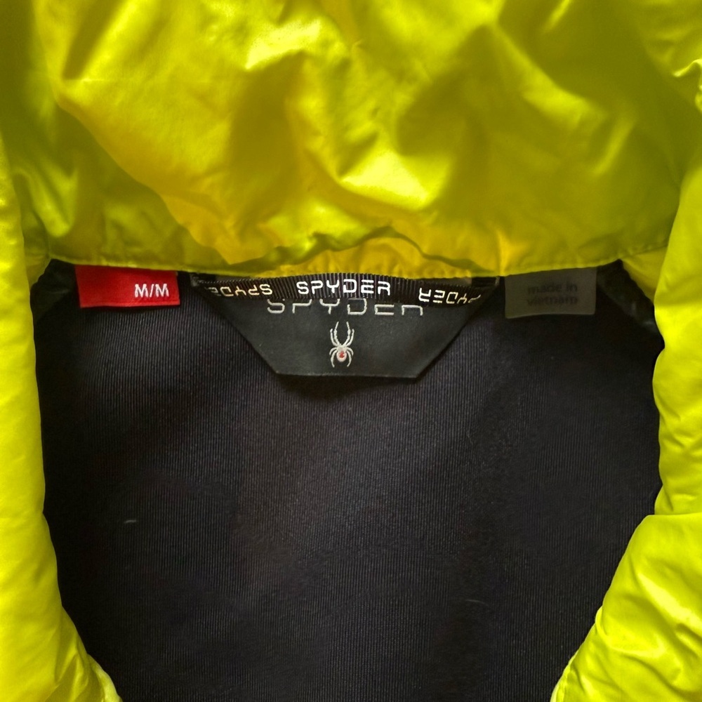 Spyder Neon Yellow Jacket with Black Interior - Picture 2 of 2